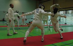 Andreas Oleak mit Rueckenaufschrift