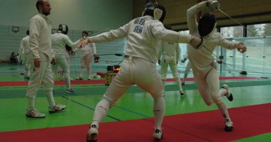 Andreas Oleak mit Rueckenaufschrift