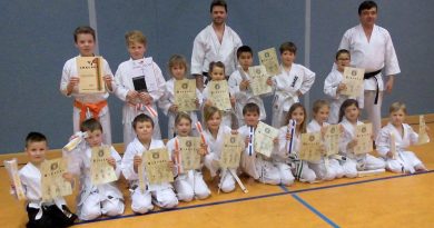 Gruppenfoto Karate Gürtelprüfung 2018