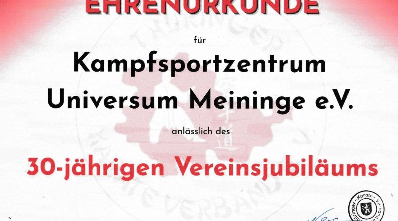 30 Jahre Karate